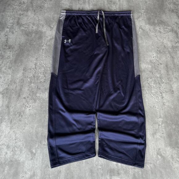 Under Armour Navy Blue & Grey Baggy Sweatpants - Picture 1 of 3